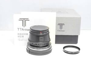 〓使用感なく非常に綺麗 レンズフィルター　元箱付〓TT Artisan 35mm F1.4　ソニー Eマウント