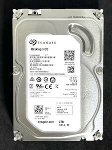 【送料無料】 ★ 2TB ★　ST2000DM001　/　Seagate　【 使用時間：8 ｈ 】稼働極少 3.5インチ内蔵HDD SATA　ST2000DM001-1ER164　FW: CC26