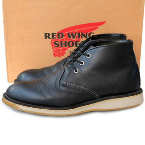 Red Wing SHOES レッドウィング★Work Chukka 3148 US9D=27 チャッカブーツ ブラック クロームレザー メンズ p i-1095