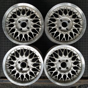 管理番号：A8-75【4本価格】【14x6J 4x100 ET+40 ハブ57】BBS RG036・コンパクトカー等・店頭引取可能・適格請求書発行可能