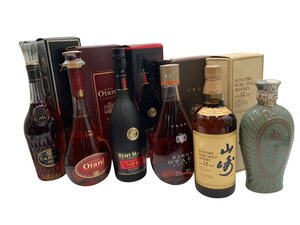 未開栓品 カミュ XO ロングネック レミーマルタン VSOP バロン オタール コニャック 山崎 12年 ピュアモルト アルコール お酒 セット