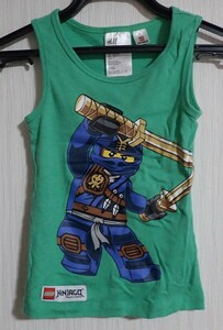 H＆M LEGONINJAGO エイチアンドエム レゴニンジャゴー キッズ 子ども 男の子 EUR104㎝ タンクトップ グリーン 20231129 kktnok 202 sm 1029