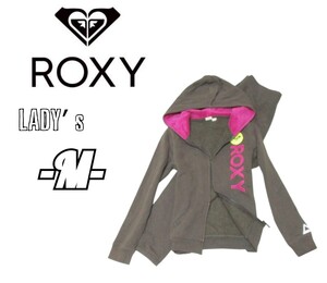 レディースM◇ROXY◇スゥエットセットアップ　焦げ茶