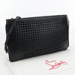 中古良品クリスチャン ルブタンChristian Louboutin ルビ ポッシュ カーフ 1165013 ブラック系 ランク：A us-2 2WAY ショルダー レディース