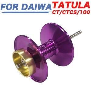 紫 ダイワ タトゥーラ DAIWA TATULA CT / CT CS / 100 /Elite ベイトリール 替え 深溝スプール ベイトスプール 金属