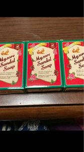 Mysore Sandal Soap サンダル石鹸　3個セット