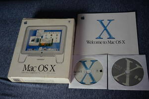 Mac OS X Version 10.0 通常版２枚組　箱付き中古