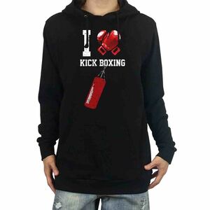 新品 I LOVE KICK BOXING キックボクシング グローブ サンドバッグ 格闘技 パーカー XS S M L XL ビッグ オーバーサイズ XXL Tシャツ ロンT