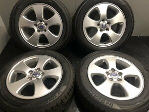 【YOKOHAMA ice GUARD iG50 plus 205/60R16】スタッドレス【VOLVO V70 純正ホイール 16インチ 7J5HPCD108+50】19年製 バリ溝　(KTM068)