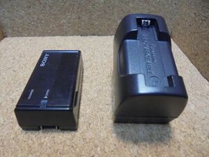 ガム電池充電器　2点セット／SONY　BC-7A + Panasonic　RFEB111