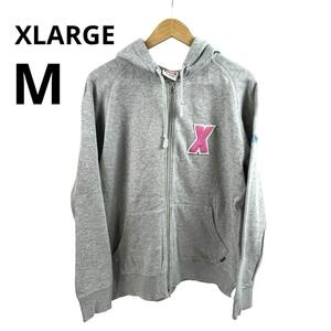 XLARGE エクストララージ パーカー フーディ M グレー