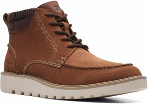 送料無料 Clarks 28cm アウトドア チャッカ ブーツ スニーカー ブラウン コーラ レザー スリッポン ビジネス ローファー ランニング JJJ315