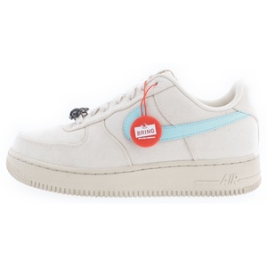 NIKE ナイキ ×RTFKT Air Force 1 Low Human エアフォース1 ロー ヒューマン ローカットスニーカー ベージュ/ブルー US7/25cm FQ3954-100