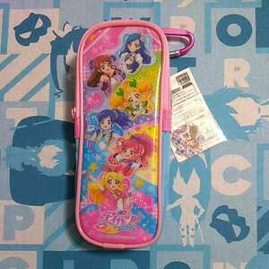 アイカツ！ ステーショナリー ポーチ ２ シール入 カラビナ付き 未使用品 筆箱 ふでばこ ペンケース