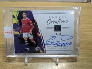 【クリスティアーノ・ロナウド/Cristiano Ronaldo】直筆サインカード◆2021-22 Panini Impeccable Canvas Creations ON CARD AUTO /99◆