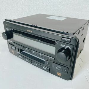 外装良品　TOYOTA MD デッキ カーステレオ オーディオ　86120-52211 FM 