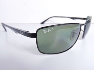 正規品 Ray-Ban P レイバン サングラス ポラライズド RB3498 002/9A 61□17 3P ブラックカラー ケース付き