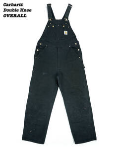 Carhartt Double Knee OVERALLS BR24034 カーハート ダブルニー オーバーオール ダックキャンバス ブラック