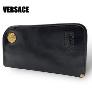 【美品】 VERSACE メデューサ レザー調 メガネ サングラス ケース