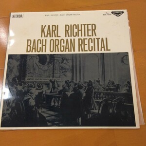 カール　リヒター　バッハ　オルガン　リサイタル　1963年　LPレコード