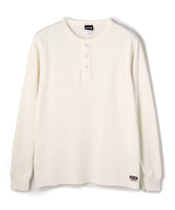 ●美品 Schott ショット サーマルカットソー ハニカムメッシュ ヘンリーネック WHT サイズXL