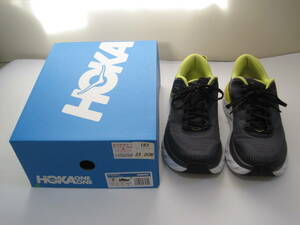 HOKA BONDAI 7 グレー/イエロー メンズ サイズ 25センチ USサイズ 7 中古 箱付き