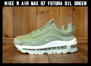 送料無料 特価即決【未使用】 NIKE ★ W AIR MAX 97 FUTURA OIL GREEN (US7/24cm) ★ エアマックス97 税込定価2万3100円 FB4496-300