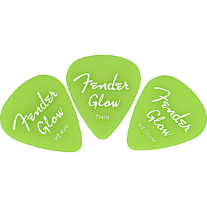 Fender ピック Glow In The Dark 351 Picks, 12-Pack (フェンダー)