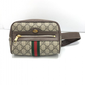 【中古】GUCCI GGスプリーム オフィディア シェリー スモールベルトバッグ 517076.486628 グッチ ウエストバッグ[240024449957]