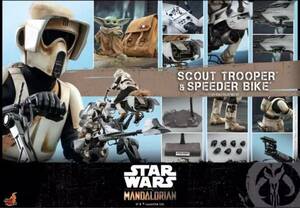 ☆新品☆ホットトイズ １/６マンダロリアン スカウト・トルーパー Scout Trooper & スピーダー・バイク Speeder Bike フィギュア TMS017