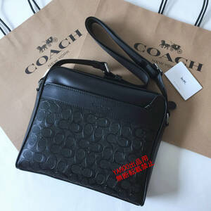 ★COACHバッグ★コーチ F28455 ブラック ショルダーバッグ フライトバッグ ボディーバッグ クロスボディー 斜めがけバッグ アウトレット品