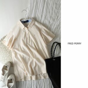 超美品☆フレッドペリー FRED PERRY☆洗える フレアスリーブポロシャツ Mサイズ 日本製☆C-K 4067