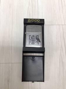 9222■Zippo ジッポ WILD TURKEY ワイルドターキー ライター 喫煙具 シルバー系 BOURBON 着火確認済み ケース有