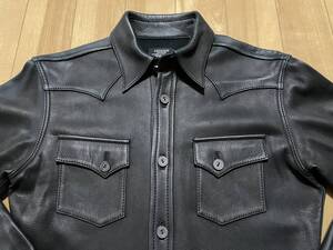 THE FLAT HEAD フラットヘッド ディアスキンシャツ 2ND別注 シルバー925 鹿革 レザー ジャケット セカンド Silver セカンド アメカジ