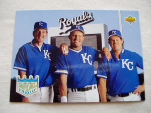 WALLY JOYNER＆GEORGE BRETT＆GREGG JEFFERIES◆UPPER DECK 1993 カンザスシティロイヤルズ ジョージブレット