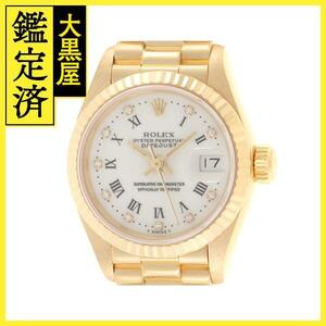 ROLEX　ロレックス　デイトジャスト　69178G　レディース　YG　10Pダイヤホワイト文字盤　【431】