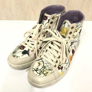 【GUCCI】グッチ★フローラ ハイカットスニーカー 総柄 花柄 サイズ36.5 338886 07