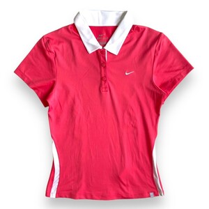 NIKE ナイキ DRI-FIT ドライフィット 半袖 テニス ポロ シャツ レディース シャツ 速乾 運動着 M スポーツ ウェア TENNIS