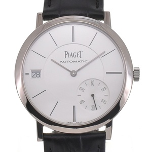 ピアジェ PIAGET G0A38130/P10918 アルティプラノ K18WG/レザー シースルーバック 自動巻き メンズ 美品 箱付き P#134635