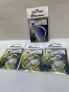  Hayabusa HIGH CARBON Hooks Size10 2種4枚 店番 釣具 -258　