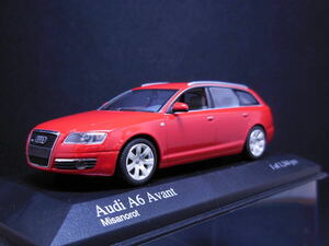 【ミニチャンプス】アウディ A6 アバント ミニカー ミニチュア【1/43】AUDI 400013010 4F C6 Avant