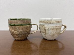 丹山窯 美濃焼 tanzan ペア カップ マグカップ 陶器 ２個セット 作家 コーヒーカップ