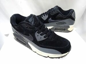 NIKE WMNS AIR MAX 90 Leather 24cm ナイキ ウィメンズ エア マックス 90 レザー ブラック ダークグレー