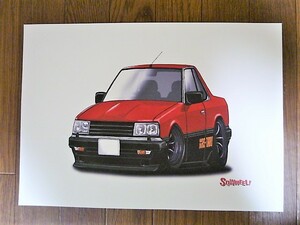 ★激安★即決★新品★SQWHEEL★スキール★日産★スカイライン★R30★S0041R★赤/黒★イラスト★MotorParade★送料４５０円★