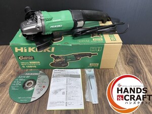 ●【未使用品】ハイコーキ HiKOKI G18BYE 電子ディスクグラインダ（ブレーキ付） 200V トイシ寸法（外径180mm×最大厚さ6mm×穴径22mm）