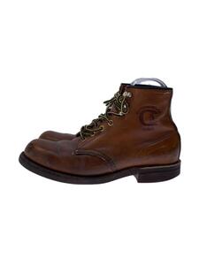 CHIPPEWA◆レースアップブーツ/US8.5/BRW/レザー/26060//