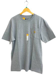 Carhartt (カーハート) Loose Fit S/S POCKET T-SHIRT ルーズ フィット ヘビーウェイト ポケットTシャツ K87-M 半袖 M グレー メンズ/004