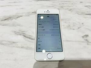 A2170 iPhone5s シルバー 16GB バッテリー84％ 利用制限〇 ドコモ ソフトバンク 判定〇 IMEI:352035063615421 画面焼け有 初期化済み