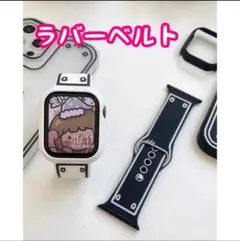 38mm スポーツ ラバー アップルウォッチカバー シリコンベルト