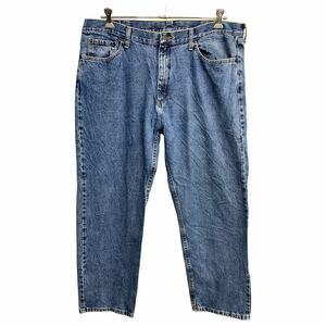 Wrangler デニムパンツ W40 ラングラー リラックスフィット ビッグサイズ ブルー コットン 古着卸 アメリカ仕入 2312-572